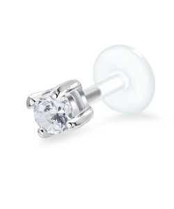 Shine Crystal CZ Stone labrets Push-in LA-1101